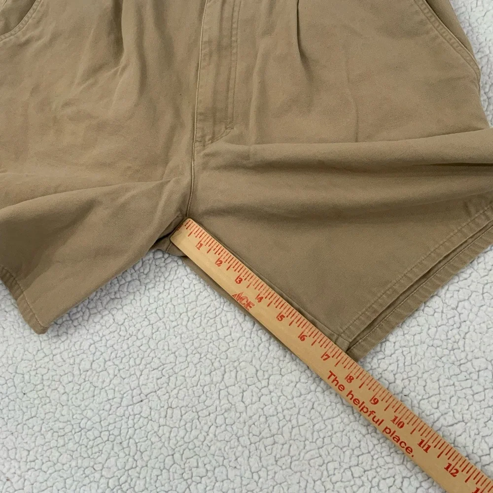Woolrich Khaki Hiking Shorts Size 33 Ripstop Twill Pockets 100% Cotton Outdoors